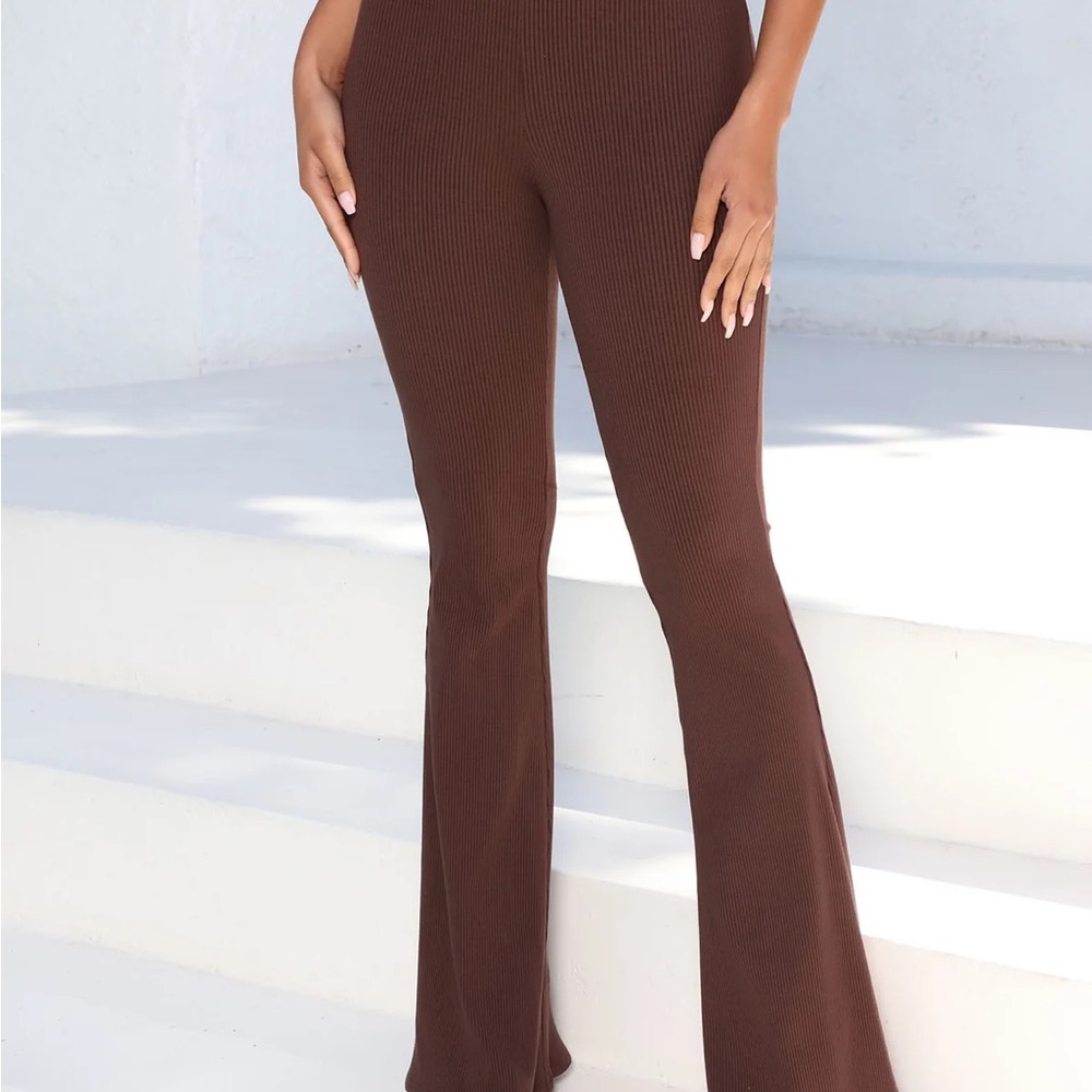 Fashion Nova Brown Flared Women's Pants